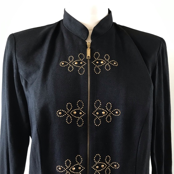 Vintage MICHEAL BLAKE Black Zip Up Jacket - Picture 2 of 7